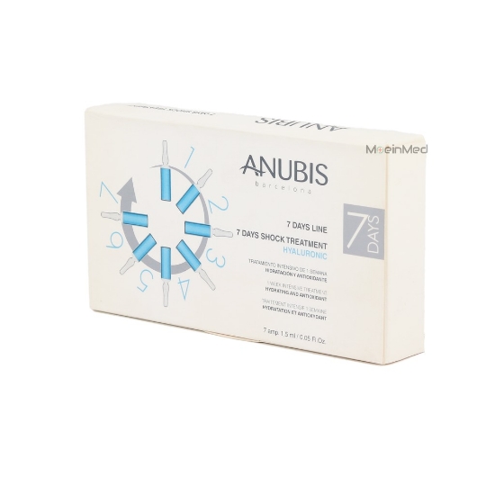 تصویر  آنوبیس   پک هفت روز شوک (هیالورونیک)   7 Days Shock Hyaluronic   7amp1.5ml