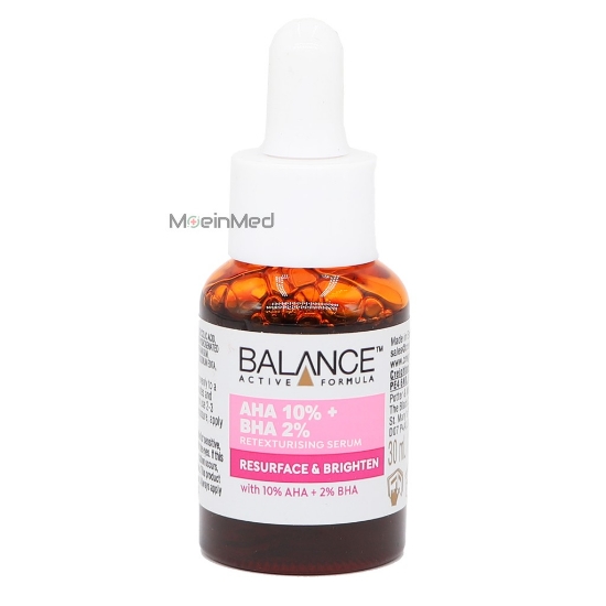 تصویر  هوم کر  بالانس سرم پیلینگ و لایه بردار  AHA 10% + BHA 2% Serum 30ml
