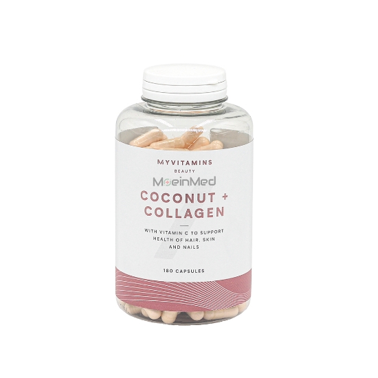 تصویر  هوم کر اسکالپ قرص کوکونات کلاژن مای ویتامینز My Vitamins Coconut + Collagen Capsules 180 caps
