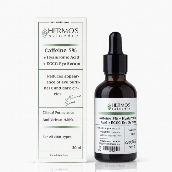 تصویر  هرموس سرم دور چشم کافئین Caffeine 5% + Hyaluronic Acid  50 ml