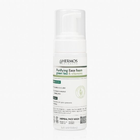 تصویر  هرموس فوم شستشوی ویتامین سی + چای سبز Purifying Face Foam Green Tea  150ml