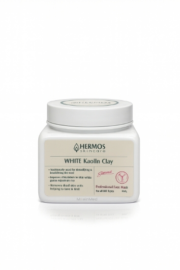 تصویر  هرموس ماسک خاک رس سفید White Kaolin Clay Mask  300g