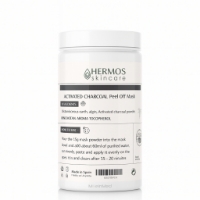 تصویر  هرموس ماسک لاتکسی ذغال اکتیو Activated Charcoal Peel Off Mask  300g