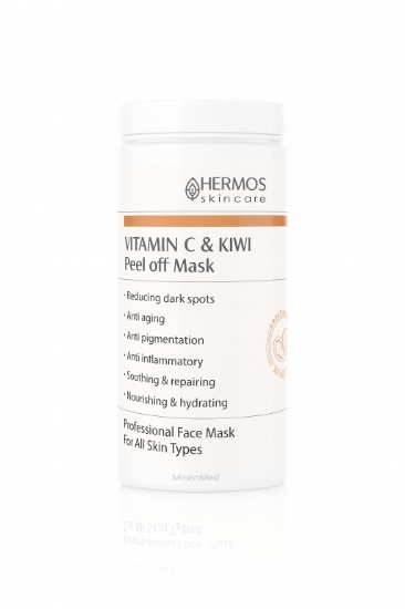 تصویر  هرموس ماسک لاتکسی ویتامین سی و کیوی Vitamin C & Kiwi Peel Off Mask  300g