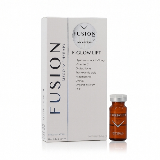 تصویر  فیوژن درخشان کننده و شفاف کننده پوست و لیفت پوست صورت F-Glow Lift  5ml