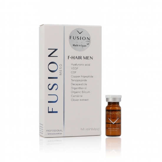 تصویر  فیوژن درمان آلوپسی (کاهش موی سر) و ریزشهای هورمونی و ژنتیکی مردان و زنان F-Hair Men  5ml