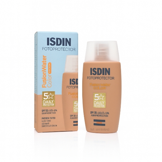 تصویر  هوم کر  ایزدین کرم ضد آفتاب فیوژن واتر رنگی  Fusion Water Color (medium) 50ml