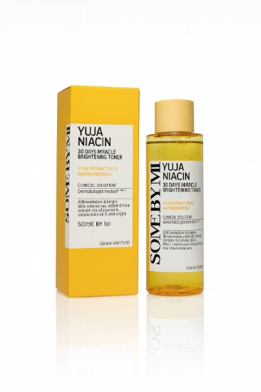 تصویر  هوم کر  سام بای می تونر روشن کننده یوجا نیاسین  30 روزه میراکل (زرد) Yuja Niacin 30Days Miracle Brightening Toner 150ml