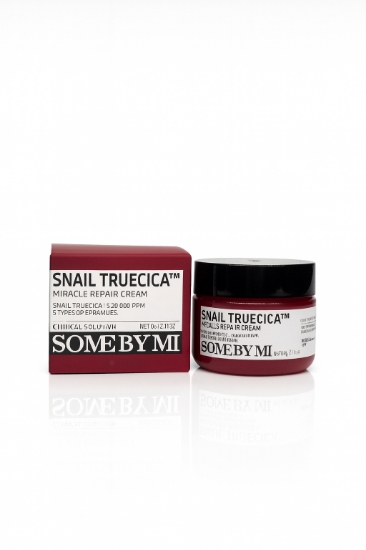 تصویر  هوم کر  سام بای می کرم ترمیم کننده حلزون 30روزه میراکل (قرمز) Snail Truecica Miracle Repair Cream 60gr