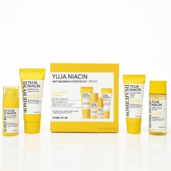 تصویر  هوم کر  سام بای می کیت ضد لک و روشن کننده یوجا نیاسین (زرد) Yuja Niacin Anti Blemish Starter Kit