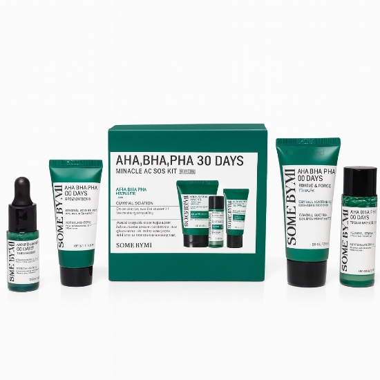 تصویر  هوم کر  سام بای می کیت لایه بردار و ضدجوش 30روزه میراکل (سبز) AHA,BHA,PHA 30Days Miracle Kit