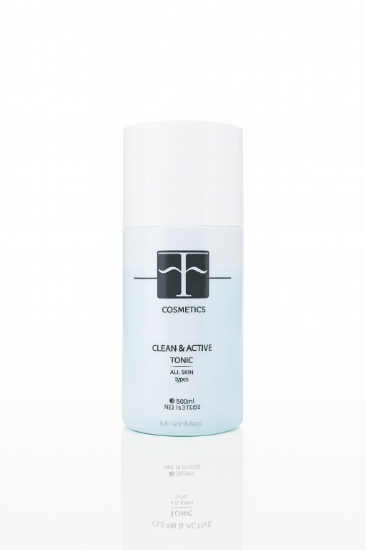 تصویر  اف کازمتیک تونیک پاک کننده و فعال کننده انواع پوست Clean & Active Tonic All Skin 500ml