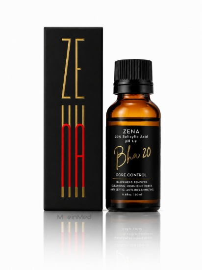 تصویر  زینا  پیلینگ آکنه  Zena Peeling BHA 20 Salicylic  20ml