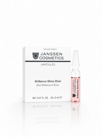 تصویر  یانسن آمپول ابریشمی و درخشان کننده پوست Brilliance Shine Elixir  2ml