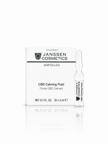 تصویر  یانسن آمپول آرامبخش پوست ملتهب CBD Calming Fluid  2ml