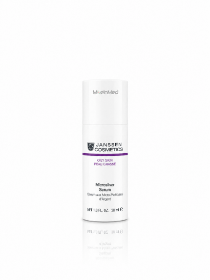 تصویر  یانسن سرم پوست چرب حاوی گلایکولیک و هیالورونیک اسید Microsilver Serum  50ml