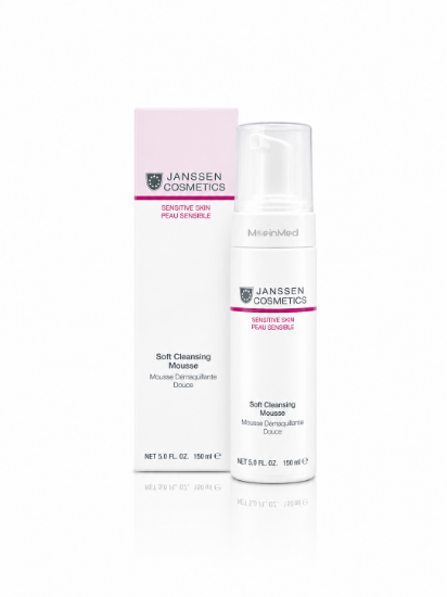 تصویر  یانسن فوم پاك کننده پوستهای حساس Soft Cleansing Mousse  150ml