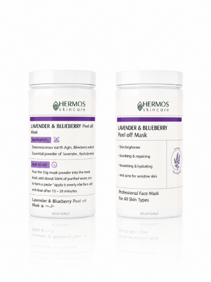 تصویر  هرموس ماسک لاتکسی لوندر و بلوبری Lavender & Blueberry Peel Off  300g