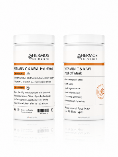 تصویر  هرموس ماسک لاتکسی ویتامین سی و کیوی Vitamin C & Kiwi Peel Off Mask  300g