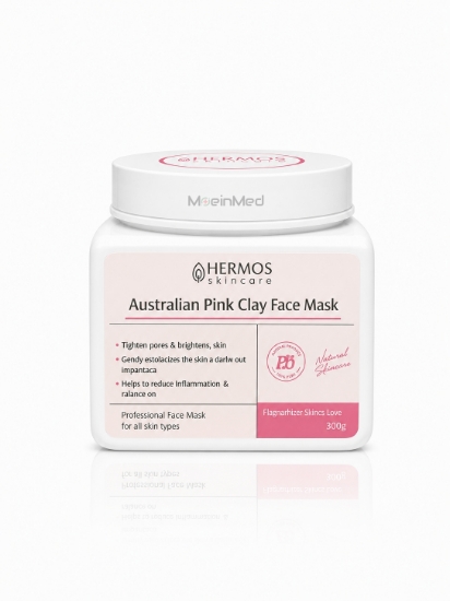 تصویر  هرموس ماسک خاک رس صورتی Australian Pink Clay Face Mask  300g