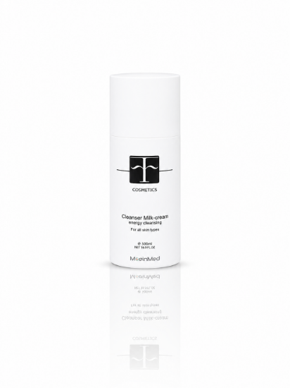 تصویر  اف کازمتیک شیر پاک کن انواع پوست Cleanser Milk Cream Energy Cleansing  500ml