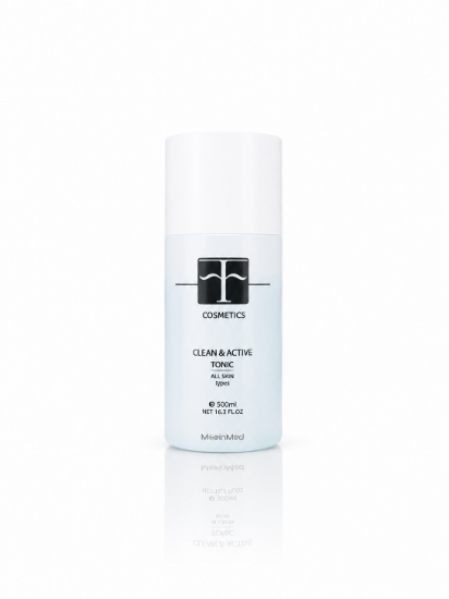 تصویر  اف کازمتیک تونیک پاک کننده و فعال کننده انواع پوست Clean & Active Tonic All Skin 500ml