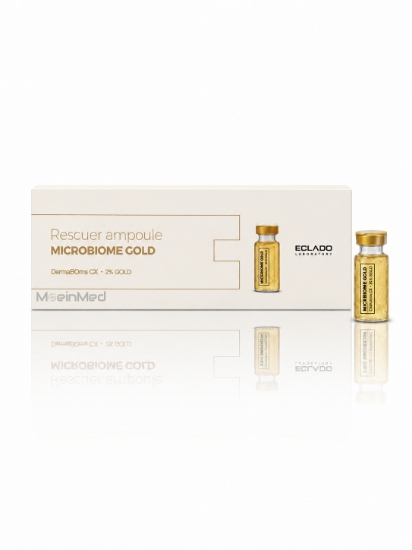 تصویر  اکلادو   آمپول گلد میکروبیوم از لاین رسکیونر  Rescuer Microbiome Gold Ampoule  (نجات بخش)