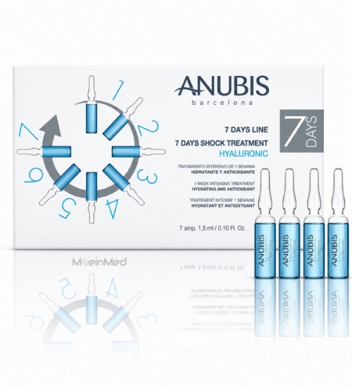 تصویر  آنوبیس پک هفت روز شوک (هیالورونیک) 7 Days Shock Hyaluronic  7amp1.5ml