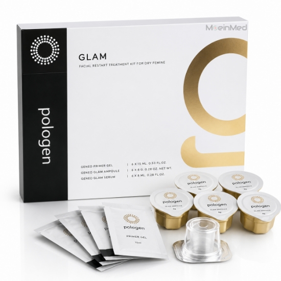 تصویر  کیت پلاژن سفت‌کننده و درخشان‌کننده گلم گلد لیفت Pollogen Glam Gold Lift Kit