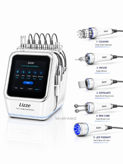 تصویر  دستگاه اسکالپ 5 کاره Lizze 5-in-1 Scalp Care Device