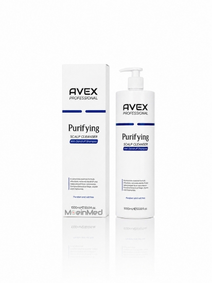 تصویر  آوکس شامپو پیوریفایینگ ضد شوره Shampoo Purifying Avex 1000ml