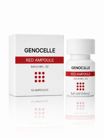 تصویر  ژنوسل آمپول قرمز،ترمیم و بازسازی پوست،افزایش شادابی پوست Red Ampoule  4ml
