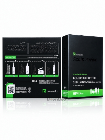 تصویر  نووسلکیس پک کنترل چربی و تقویت فولیکول  Follicle Booster Sebum Balance HP4 4pcs
