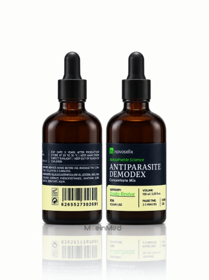 تصویر  نووسليکس کنسانتره کامیکت ضد انگل و دمودکس Antiparasite & Demodex Concentrate CX4 100ml