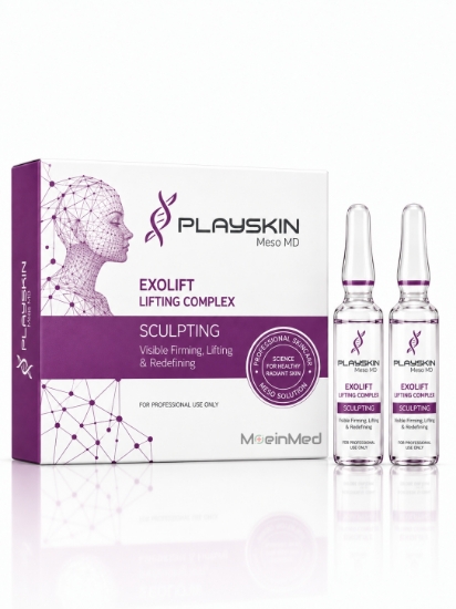 تصویر  پلی اسکین کوکتل اگزویوس،لیفت و جوانساز Exosome & Liposome Technology Exoglow Lifting Complex 1*3ml
