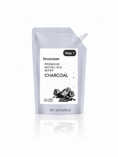 تصویر  پلی اسکین ماسک زغال جذب چربی اضافه پوست Premium Mask charcoal 1000gr