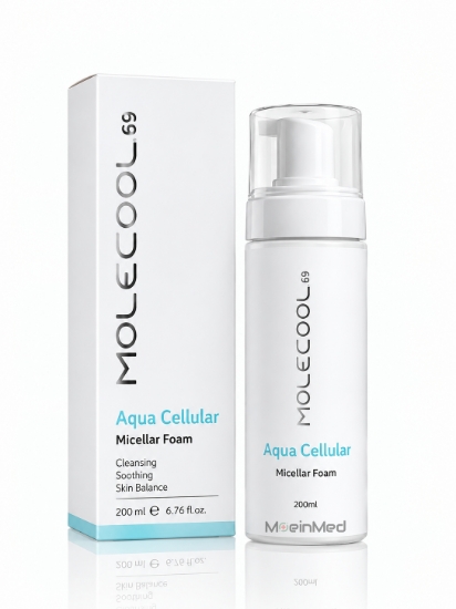 تصویر  ملکول فوم میسلار (پوست خشک و نرمال) Aqua Cellurar Micellar Foam MH111 200ml