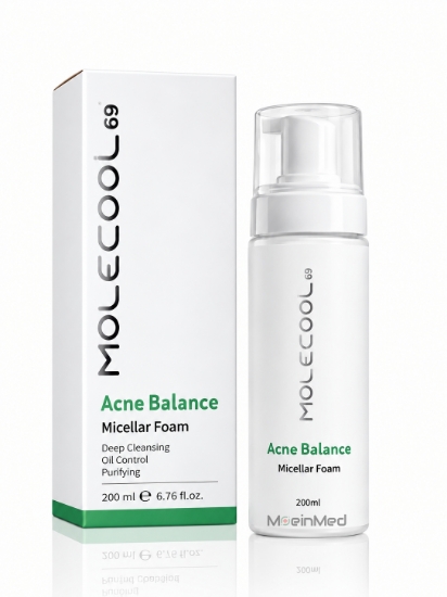 تصویر  ملکول فوم میسلار (پوست چرب و مختلط) Acne Balance Micellar Foam MH511 200ml