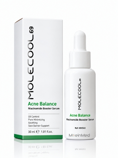 تصویر  ملکول سرم قابض منافذ نیاسین آمید Acne Balance Niacinamide Booster Serum MH543 30ml